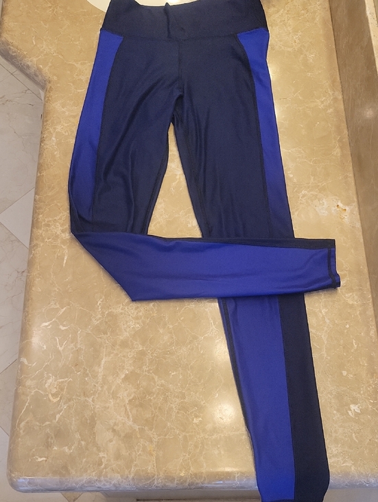 Danskin Pants - 🦋 Danskin Black and Purple Colorblock Leggings, S
